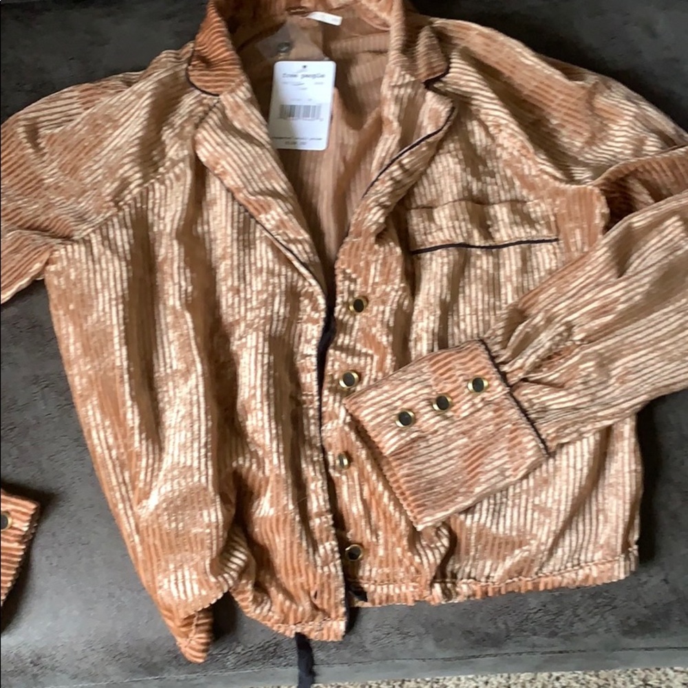 Free People Aspen Nights Velvet Top